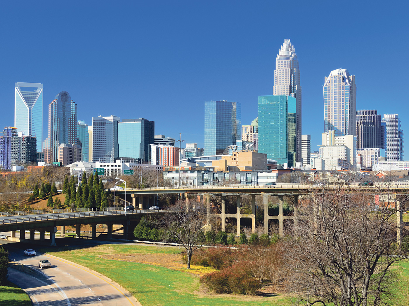 Charlotte City Skyline
